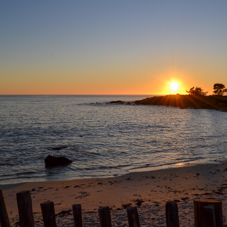 Coucher de soleil à concarneau