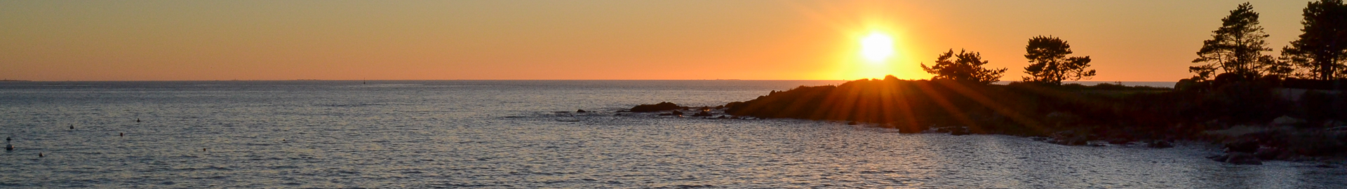 Coucher de soleil à concarneau