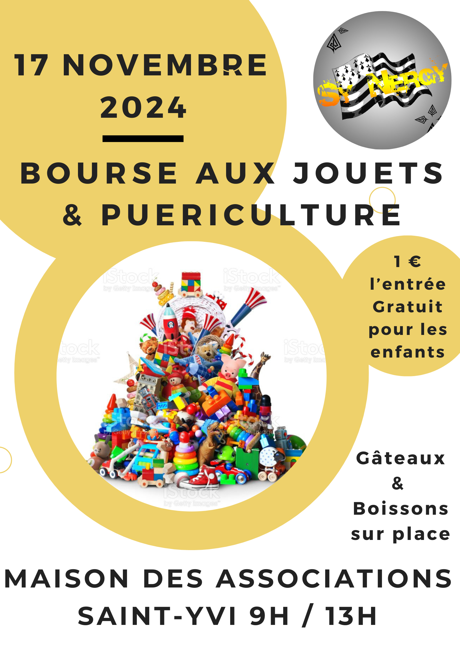 Bourse aux jouets et puericulture Le 17 nov 2024