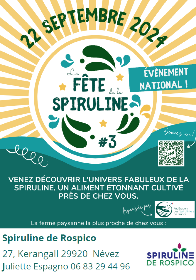 Fête de la spiruline Le 22 sept 2024