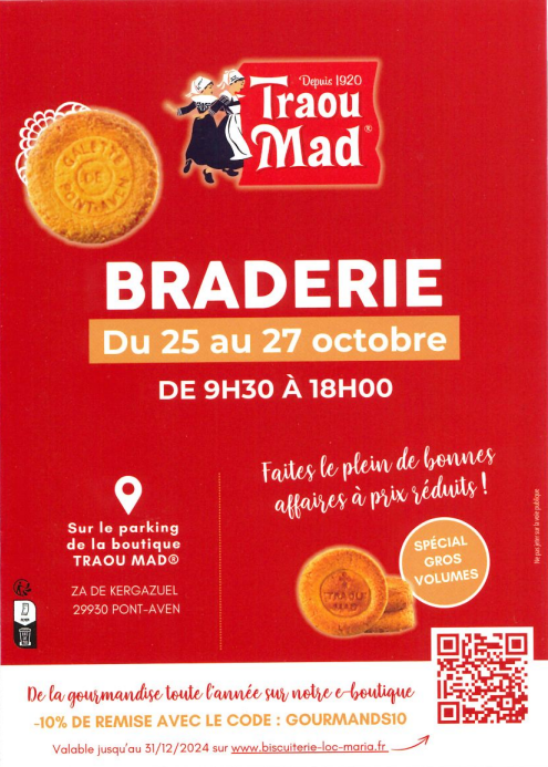 Braderie Du 25 au 27 oct 2024